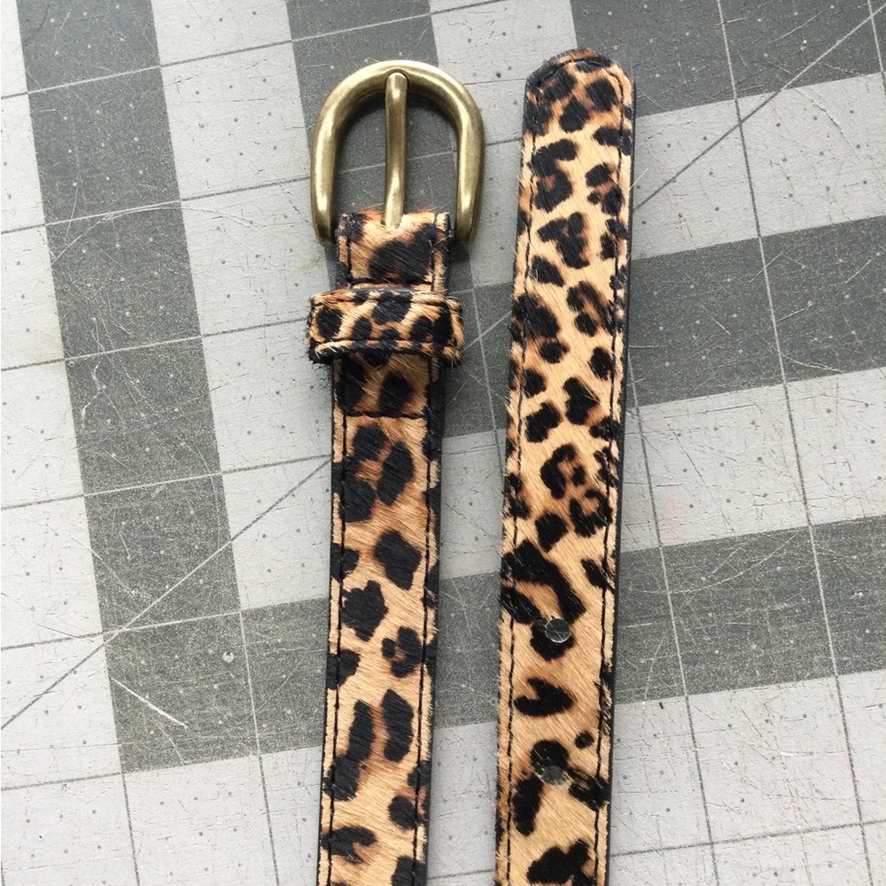 Leopard Print Belt
